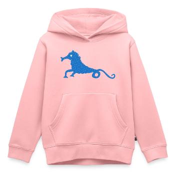 See-Pferdchen - Kinder Premium Organic Hoodie - Rosa - Vorne - AI Model Kid Female (0cm)