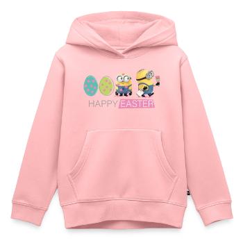Minions With Easter Eggs Happy Easter - Kids Premium Organic Hoodie - rose - Front - AI Model Kid Female (0cm)