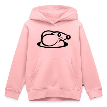souris trou de souris trou de souris Peeps mignon drôle bande dessinée - Sweat Premium à capuche enfant bio - rose - Devant - AI Model Kid Female (0cm)