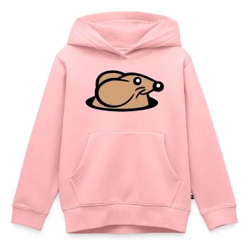 souris trou de souris trou de souris Peeps mignon drôle bande dessinée - Sweat Premium à capuche enfant bio - rose - Devant - AI Model Kid Female (0cm)