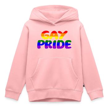 Schwul - Kinder Premium Organic Hoodie - Rosa - Vorne - AI Model Kid Female (0cm)