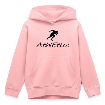 ATHLETICS - Kids Premium Organic Hoodie - rose - Front - AI Model Kid Female (0cm)