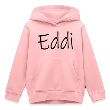 eddi - Kinder Premium Organic Hoodie - Rosa - Vorne - AI Model Kid Female (0cm)