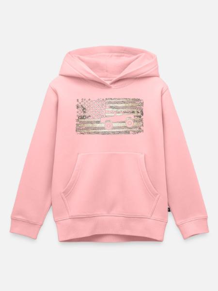 Grunge-Flagge-Monstertruck - Kinder Premium Organic Hoodie - Rosa