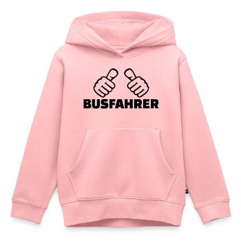 Busfahrer - Kinder Premium Organic Hoodie - Rosa - Vorne - AI Model Kid Female (0cm)