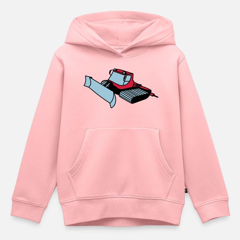 dameuse - Sweat Premium à capuche enfant bio - rose