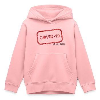 covid 19 ich war dabei! Corona überlebt - Kinder Premium Organic Hoodie - Rosa - Vorne - AI Model Kid Female (0cm)