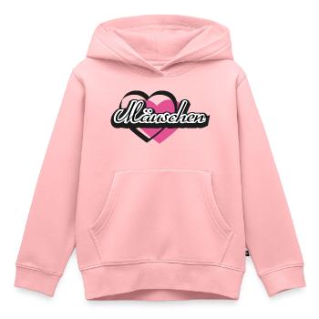 Kosename Mäuschen Herz - Kinder Premium Organic Hoodie - Rosa - Vorne - AI Model Kid Female (0cm)
