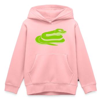 Concevoir un dangereux serpent maléfique - Sweat Premium à capuche enfant bio - rose - Devant - AI Model Kid Female (0cm)