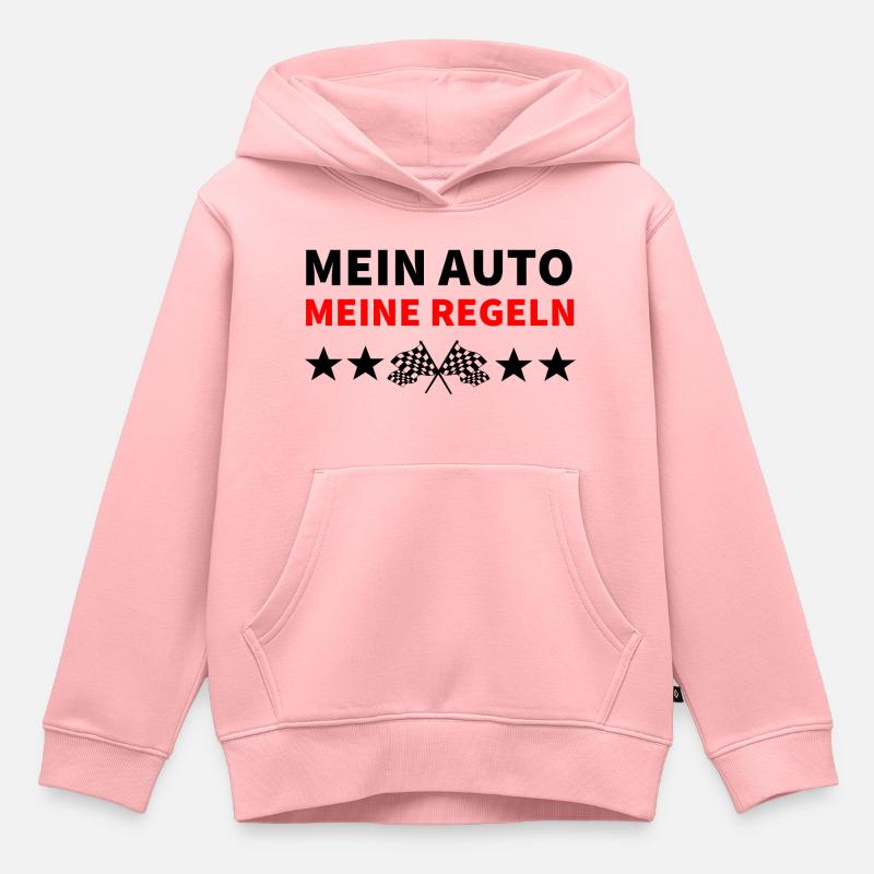 Auto - Kinder Premium Organic Hoodie - Rosa