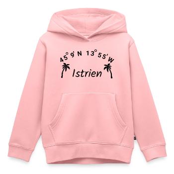 Istrien Kroatien Balkan Adria Urlaub Idee - Kinder Premium Organic Hoodie - Rosa - Vorne - AI Model Kid Female (0cm)