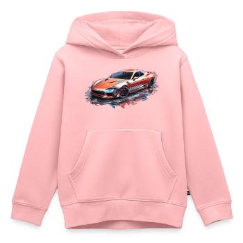 Sportauto mit bunten Farben - Kinder Premium Organic Hoodie - Rosa - Vorne - AI Model Kid Female (0cm)