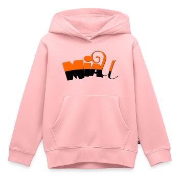 Miau - Kinder Premium Organic Hoodie - Rosa - Vorne - AI Model Kid Female (0cm)