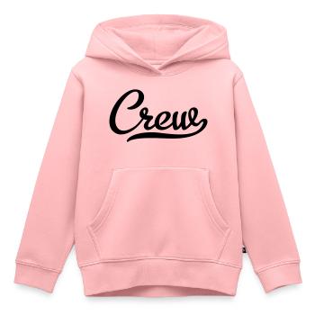 Crew - Kinder Premium Organic Hoodie - Rosa - Vorne - AI Model Kid Female (0cm)