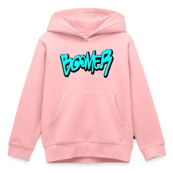 Boomer - Kinder Premium Organic Hoodie - Rosa - Vorne - AI Model Kid Female (0cm)