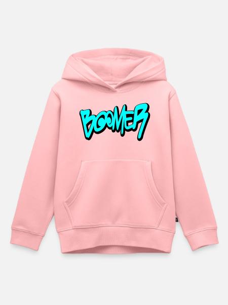 Boomer - Sweat Premium à capuche enfant bio - rose
