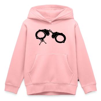 Handschellen - Junggesellenabschied - Kinder Premium Organic Hoodie - Rosa - Vorne - AI Model Kid Female (0cm)