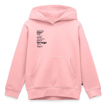 Meer in verschiedenen Sprachen - Kinder Premium Organic Hoodie - Rosa - Vorne - AI Model Kid Female (0cm)