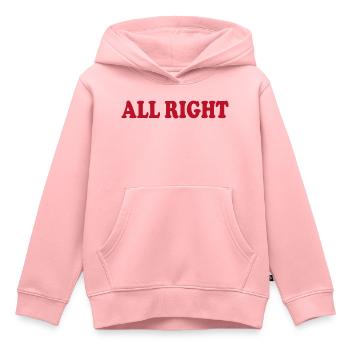 Rechtes Zitat - Kinder Premium Organic Hoodie - Rosa - Vorne - AI Model Kid Female (0cm)