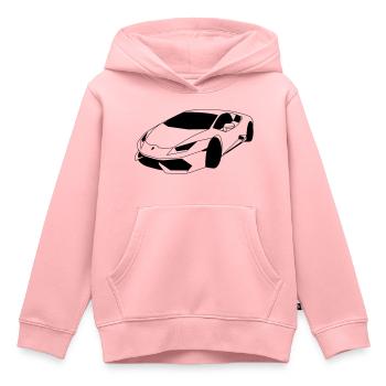 Lambo Sportwagen - Kinder Premium Organic Hoodie - Rosa - Vorne - AI Model Kid Female (0cm)