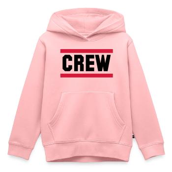 crew - Sweat Premium à capuche enfant bio - rose - Devant - AI Model Kid Female (0cm)