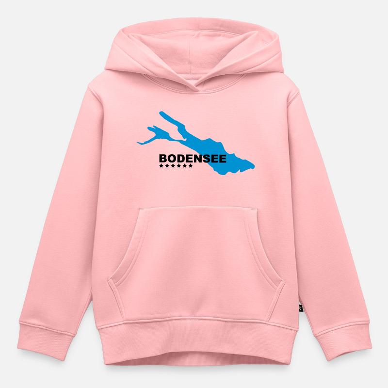 Bodensee - Kinder Premium Organic Hoodie - Rosa