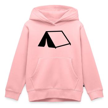 Zelt - Kinder Premium Organic Hoodie - Rosa - Vorne - AI Model Kid Female (0cm)