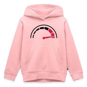 Tacho Schnell Rasen - Kinder Premium Organic Hoodie - Rosa - Vorne - AI Model Kid Female (0cm)