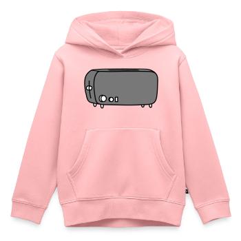 toaster bread toast - Kids Premium Organic Hoodie - rose - Front - AI Model Kid Female (0cm)