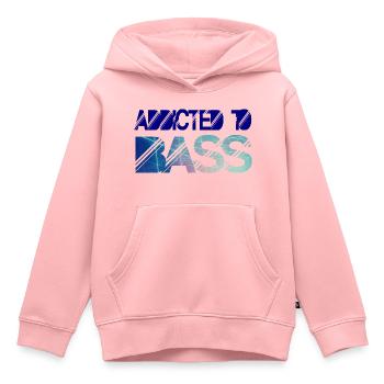Addicted to bass - Kids Premium Organic Hoodie - rose - Front - AI Model Kid Female (0cm)