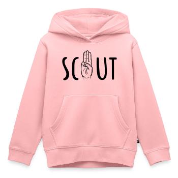 Pfadfinder / Pfadfinder - Kinder Premium Organic Hoodie - Rosa - Vorne - AI Model Kid Female (0cm)