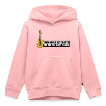 Je suis peut-être vieux - Sweat Premium à capuche enfant bio - rose - Devant - AI Model Kid Female (0cm)
