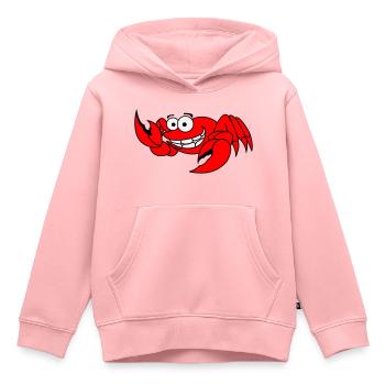 krebs - Kinder Premium Organic Hoodie - Rosa - Vorne - AI Model Kid Female (0cm)