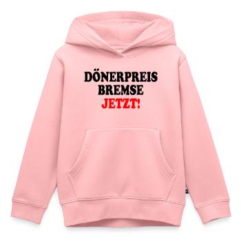 dönerpreisbremse jetzt - Kinder Premium Organic Hoodie - Rosa - Vorne - AI Model Kid Female (0cm)