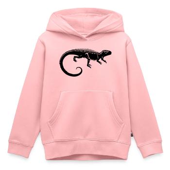 Fossile dinosaure - Sweat Premium à capuche enfant bio - rose - Devant - AI Model Kid Female (0cm)