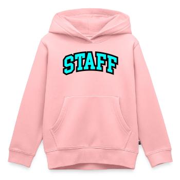 Lettrage du personnel - Sweat Premium à capuche enfant bio - rose - Devant - AI Model Kid Female (0cm)