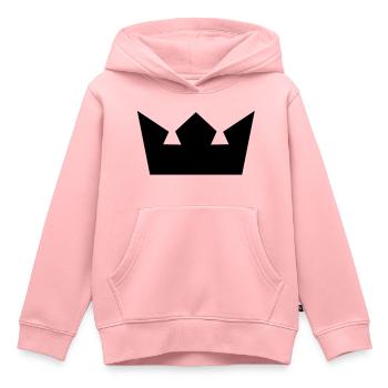 krone - Kinder Premium Organic Hoodie - Rosa - Vorne - AI Model Kid Female (0cm)