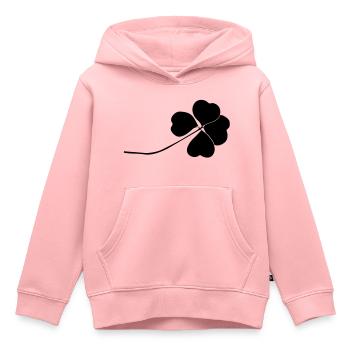 Kleeblatt - Kinder Premium Organic Hoodie - Rosa - Vorne - AI Model Kid Female (0cm)