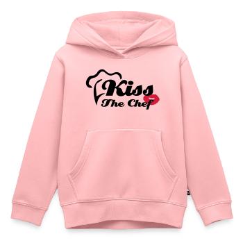Kiss The Chef - Kinder Premium Organic Hoodie - Rosa - Vorne - AI Model Kid Female (0cm)
