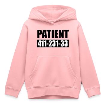 patient 666 - Kids Premium Organic Hoodie - rose - Front - AI Model Kid Female (0cm)