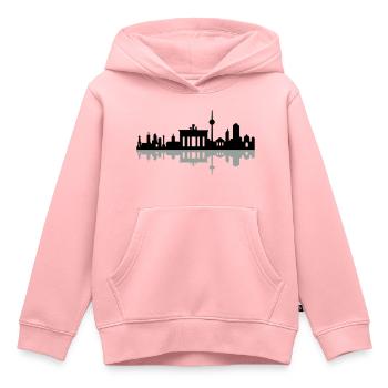 Skyline Berlin Schatten - Kinder Premium Organic Hoodie - Rosa - Vorne - AI Model Kid Female (0cm)