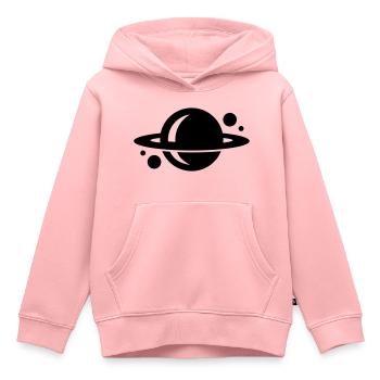 planète - Sweat Premium à capuche enfant bio - rose - Devant - AI Model Kid Female (0cm)