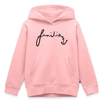 Familie - Kinder Premium Organic Hoodie - Rosa - Vorne - AI Model Kid Female (0cm)