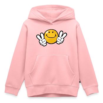 Smiley Confidence Ambition - Kids Premium Organic Hoodie - rose - Front - AI Model Kid Female (0cm)