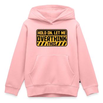 Permettez-moi d’exagérer - Sweat Premium à capuche enfant bio - rose - Devant - AI Model Kid Female (0cm)