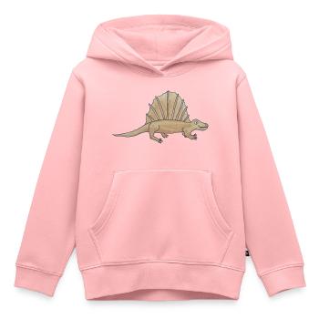 Ed the Dimetrodon - Kids Premium Organic Hoodie - rose - Front - AI Model Kid Female (0cm)