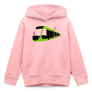 Lund tram - Kids Premium Organic Hoodie - rose - Front - AI Model Kid Female (0cm)