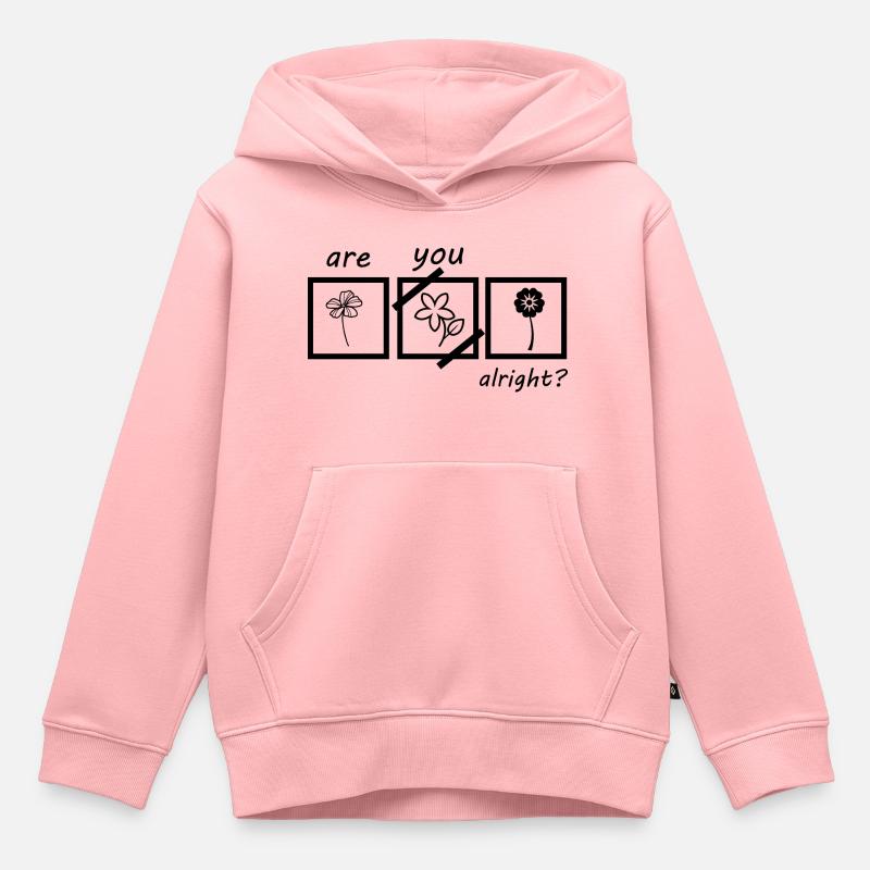 Ça va? - Sweat Premium à capuche enfant bio - rose