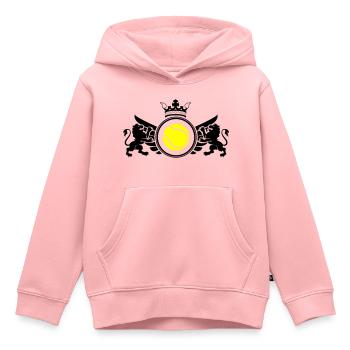 Emblème de tennis - Sweat Premium à capuche enfant bio - rose - Devant - AI Model Kid Female (0cm)