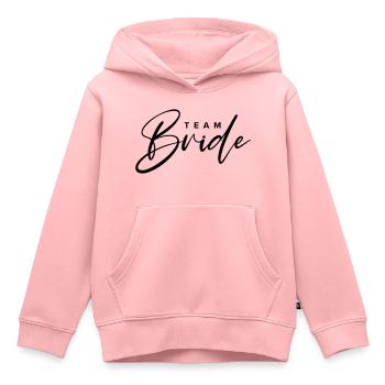 Team Braut - Kinder Premium Organic Hoodie - Rosa - Vorne - AI Model Kid Female (0cm)